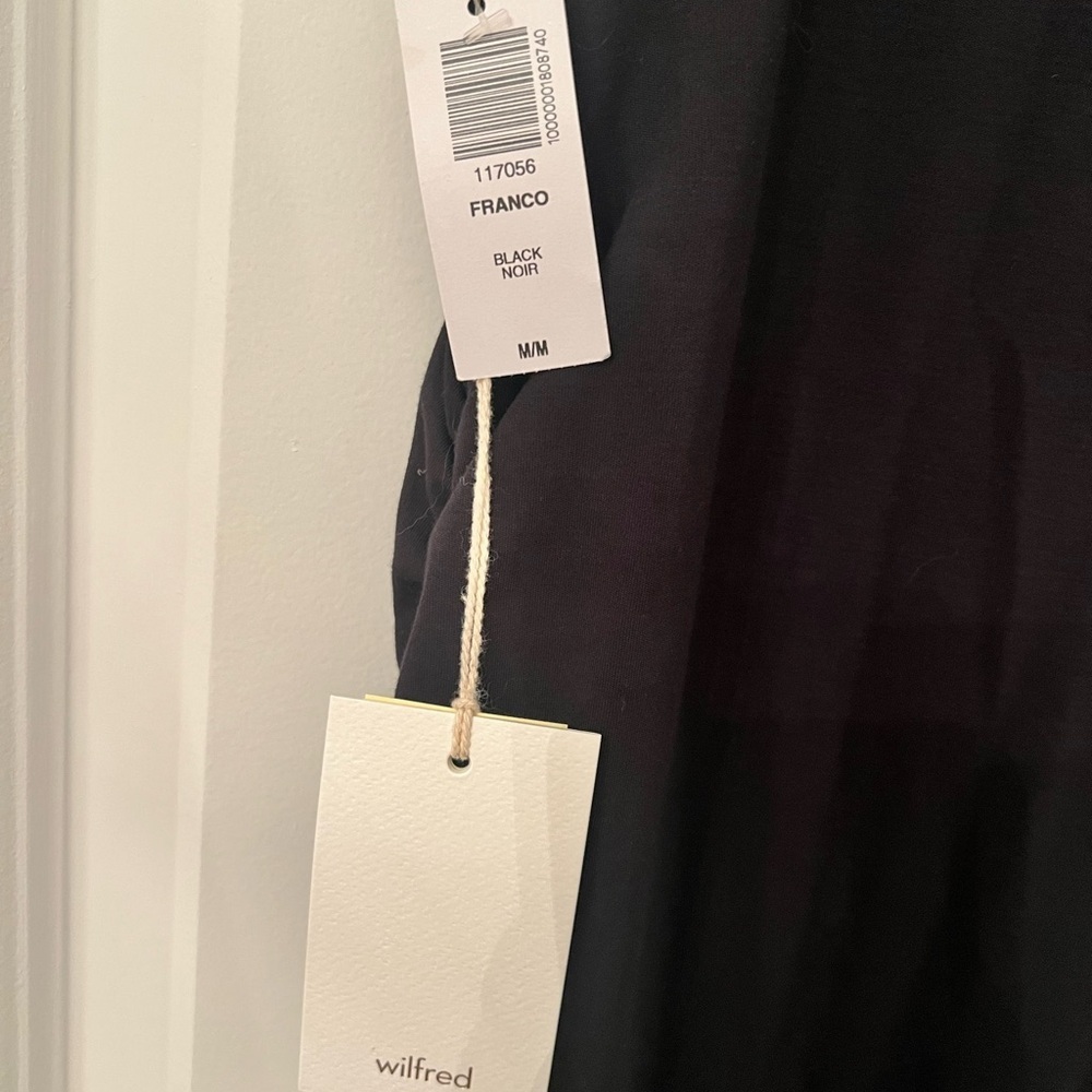 Wilfred Asymmetrical Sleeveless Dress in Black - Picture 3 of 3